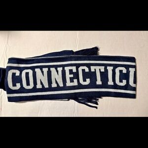 Connecticut Navy and White Scarf